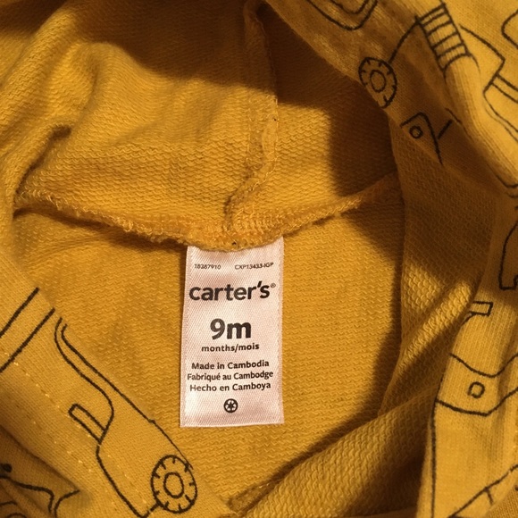 9m (4/$20) Pullover Hoodie and Onesie by Carter’s - Picture 5 of 8